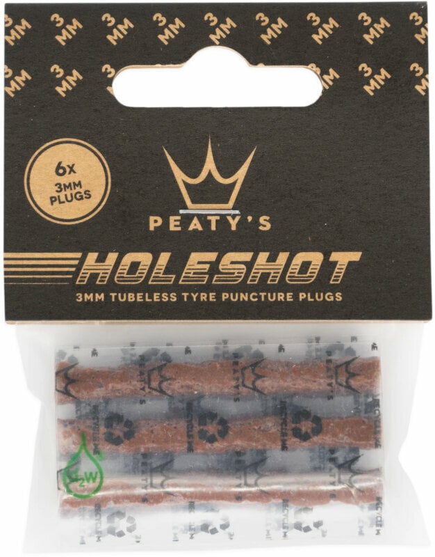 Reifenabdichtsatz Peaty's Holeshot Tubeless Puncture Plugger Refill Pack 6x3mm