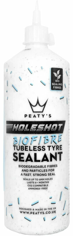Fietsreparatieset Peaty's Holeshot Biofibre Tubeless Sealant 1 L
