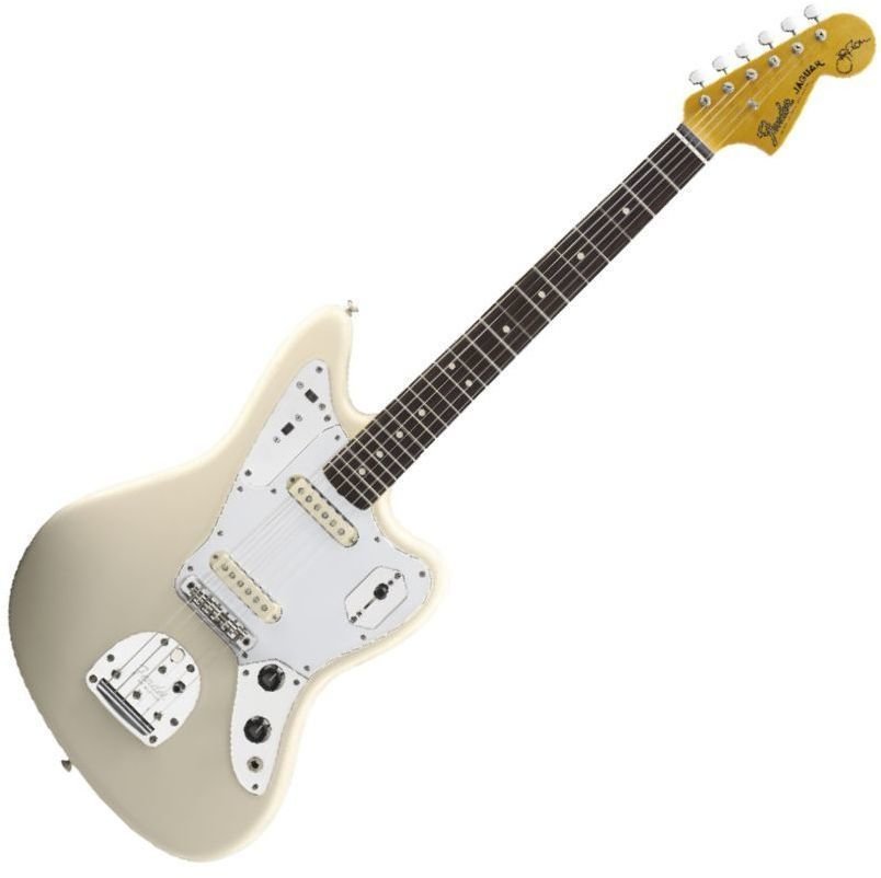Electric guitar Fender Johnny Marr Jaguar RW Olympic White
