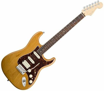 Električna gitara Fender American Deluxe Strat HSS RW Amber - 1