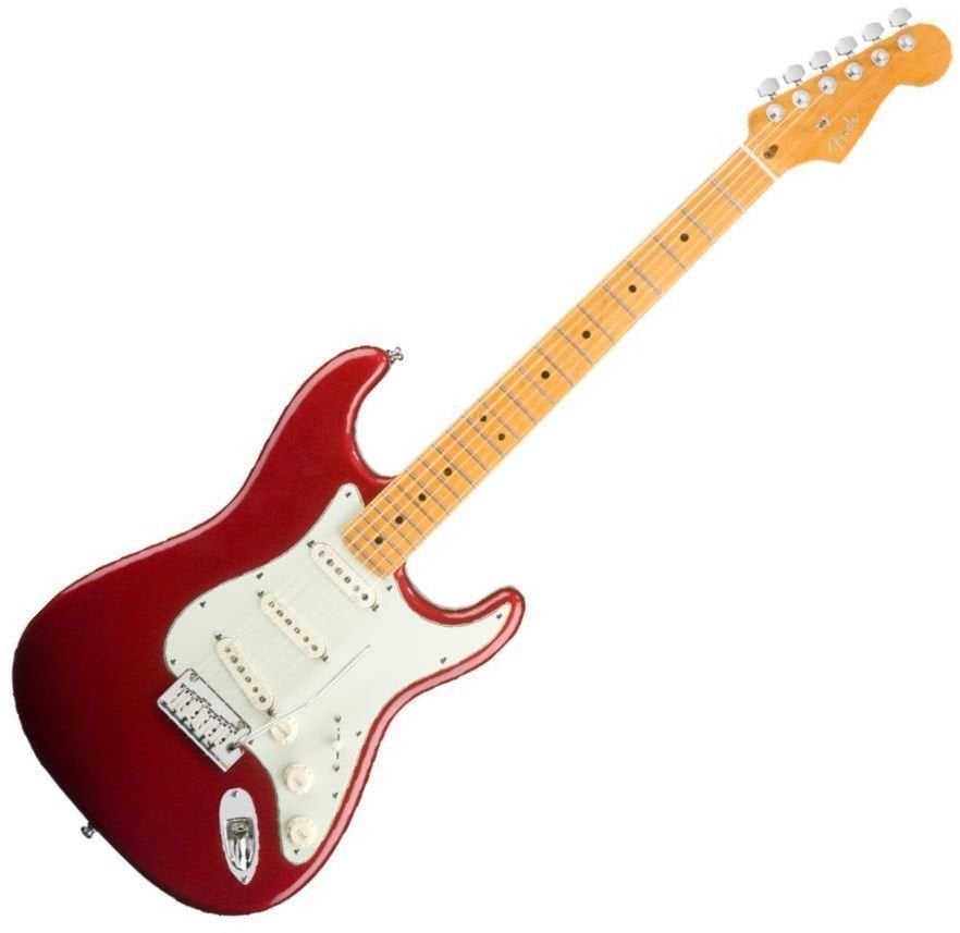 Elektrická gitara Fender American Deluxe Strat V Neck MN Candy Apple Red