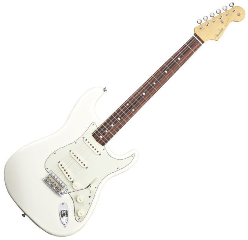 Elektrická gitara Fender John Mayer Stratocaster African RW Olympic White
