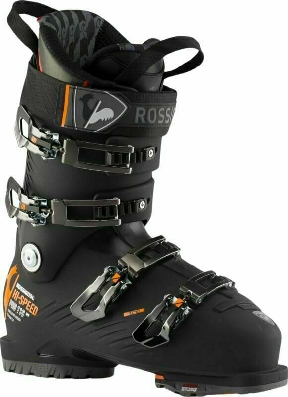 Обувки за ски спускане Rossignol Hi-Speed Pro 110 MV GW Black/Orange 29,5 Обувки за ски спускане