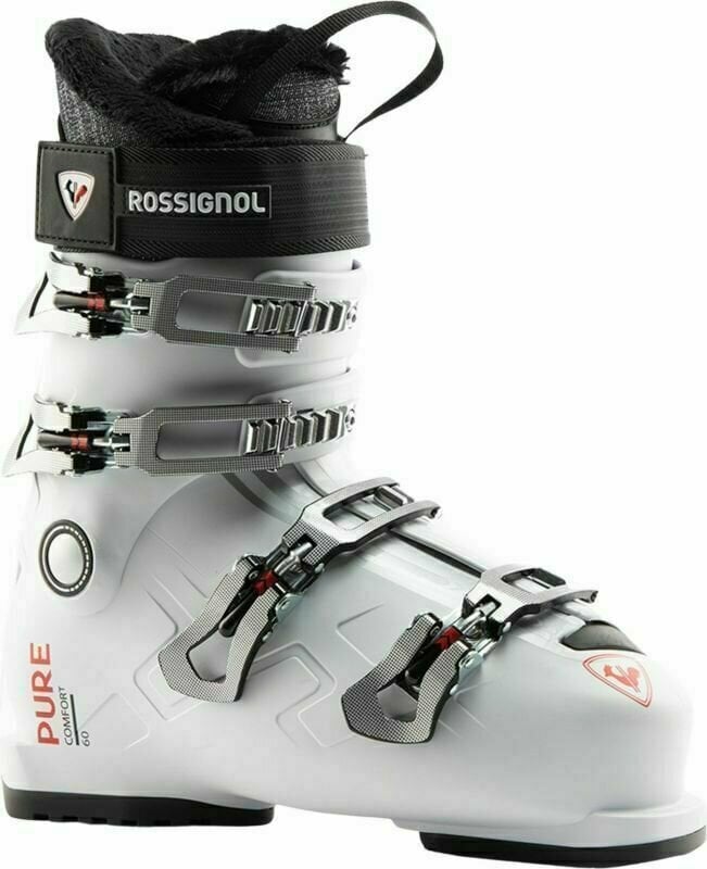 Cipele za alpsko skijanje Rossignol Pure Comfort 60 W White/Grey 24,0 Cipele za alpsko skijanje
