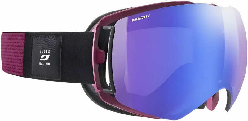 Ski-bril Julbo Lightyear Black/Purple Reactiv 1-3 High Contrast Blue Ski-bril