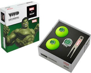 Golfové míčky Volvik Marvel Hulk 2 Golfové míčky