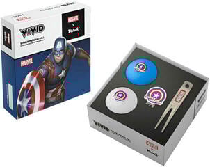 Golfové míčky Volvik Marvel Captain America 2 Golfové míčky
