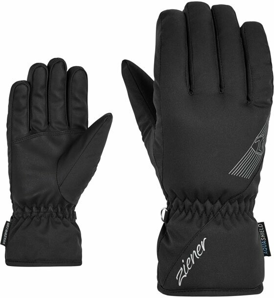 Ski Gloves Ziener Korena AS® Lady Black 6,5 Ski Gloves