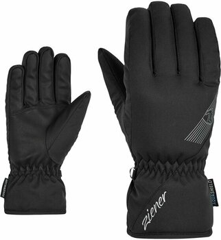 Ski Gloves Ziener Korena AS® Lady Black 6,5 Ski Gloves - 1