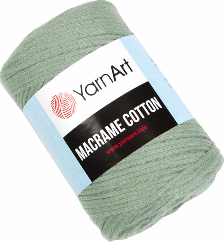 Cordon Yarn Art Macrame Cotton 2 mm 794 Green/Gray