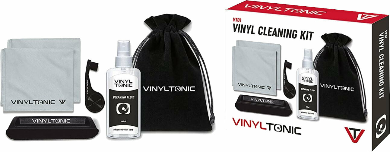 LP-levyjen puhdistussarja Vinyl Tonic Vinyl Record Cleaning Kit Cleaning Fluid LP-levyjen puhdistussarja