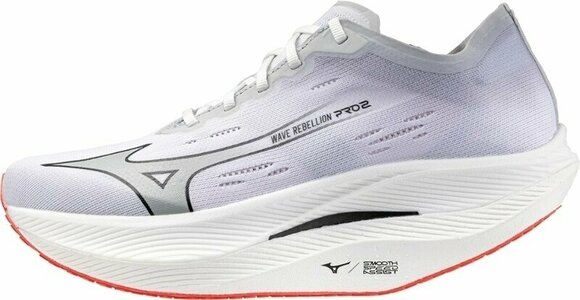 Road running shoes Mizuno Wave Rebellion Pro 2 White/Harbor/Mist Cayenne 42 Road running shoes - 1