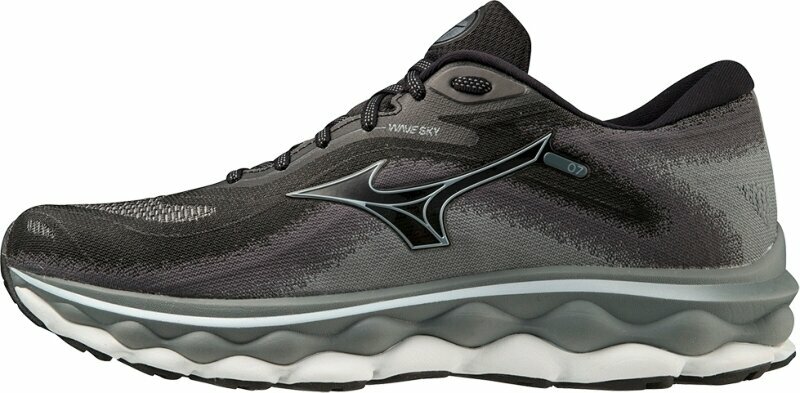 Road running shoes Mizuno Wave Sky 7 Black/Glacial Ridge/Stormy Weather 41 Road running shoes