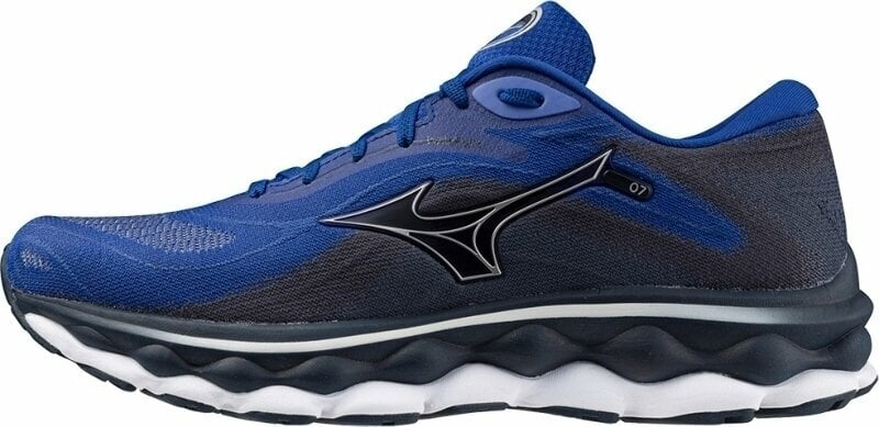 Road running shoes Mizuno Wave Sky 7 Surf the Web/Silver/Dress Blues 42,5 Road running shoes