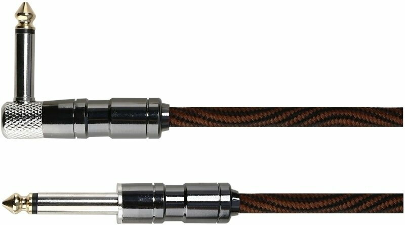 Cable de instrumento Soundking BJJ062 Marrón-Negro 5 m Recto - Acodado