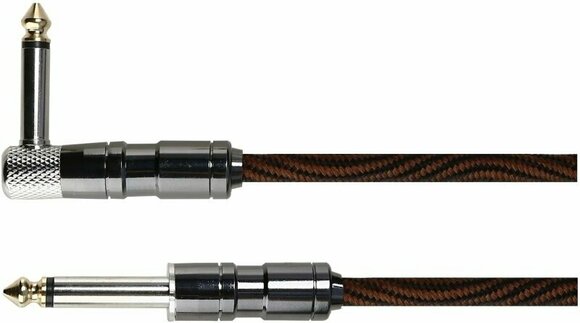 Instrument kabel Soundking BJJ062 Brun-Sort 5 m Lige - Vinklet - 1