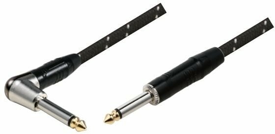 Nástrojový kabel Soundking BJJ293 Bílá-Černá 5 m Rovný - Lomený