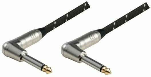 Instrument Cable Soundking BJJ297 Black-White 5 m Angled - Angled - 1