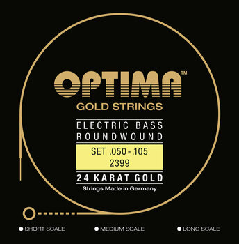 Struny pro baskytaru Optima 2399.L 24K Gold Strings Long Scale Medium - 1