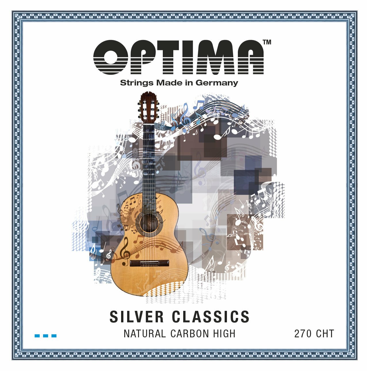 Nylonové struny pro klasickou kytaru Optima 270.CHT Silver Classics Carbon High