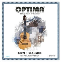 Nylon snaren voor klassieke gitaar Optima 270.CHT Silver Classics Carbon High Nylon snaren voor klassieke gitaar