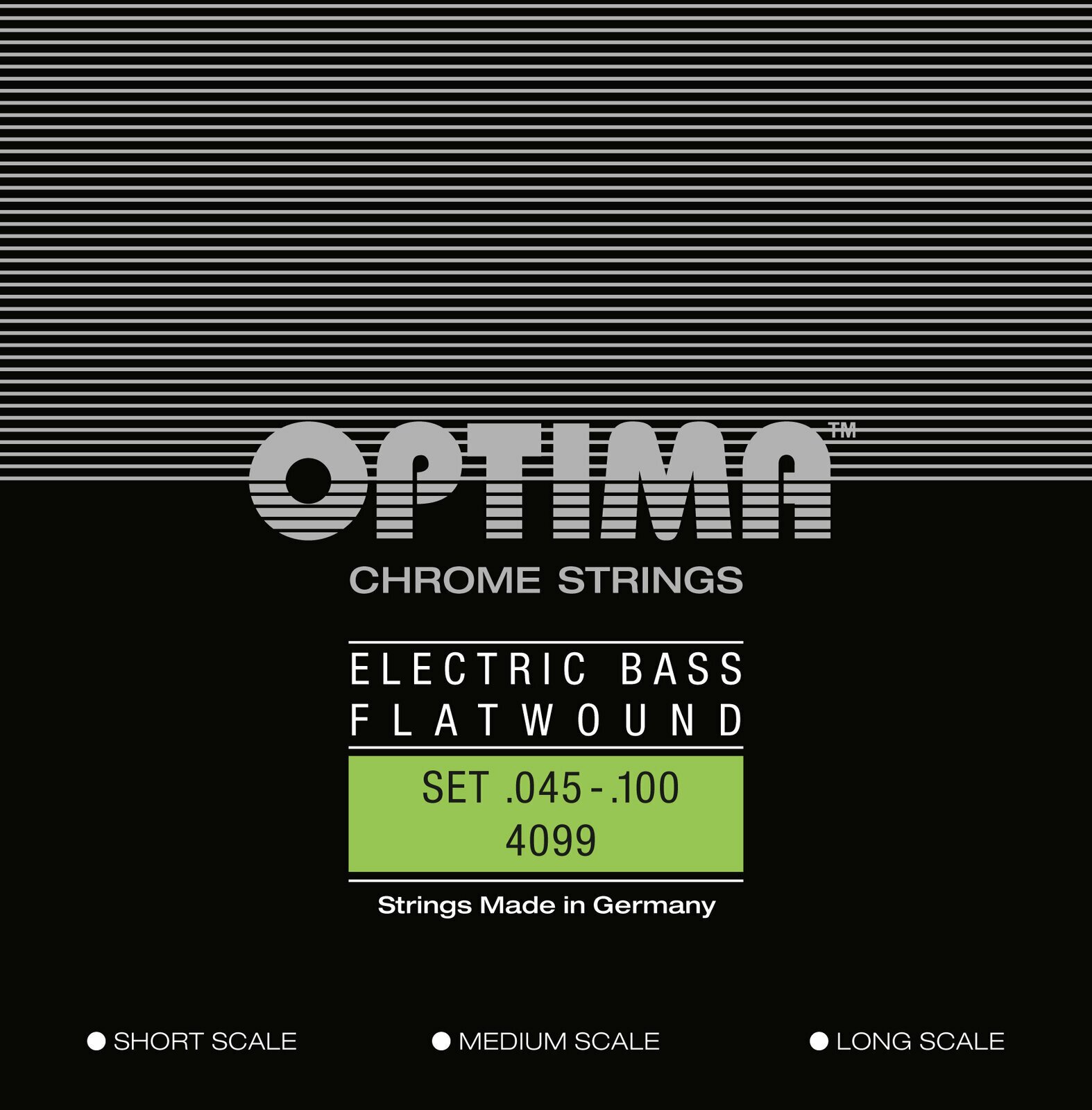 Basson kielet Optima 4099.L Flatwound String Long Scale