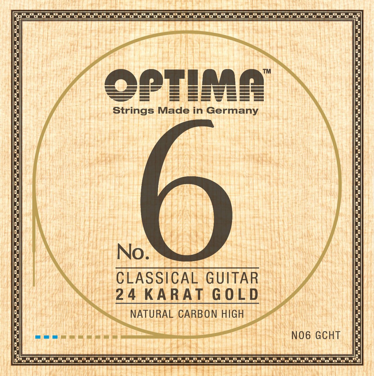 Corzi de nylon Optima NO6.GCHT No.6 24K Gold High Carbon