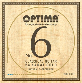 Найлонови струни за класическа китара Optima NO6.GCHT No.6 24K Gold High Carbon - 1