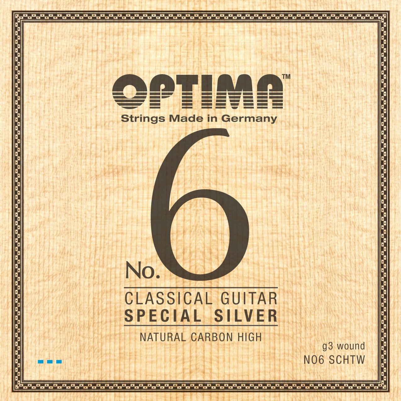 Nylon snaren voor klassieke gitaar Optima NO6.SCHTW No.6 Special Silver High Carbon Wound G3