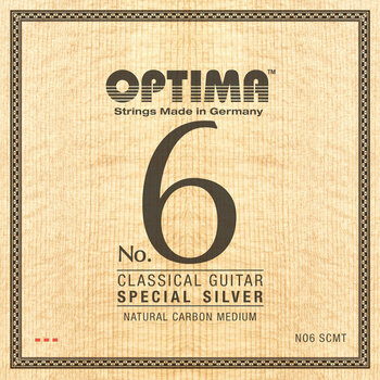 Nylonové struny pro klasickou kytaru Optima NO6.SCMT No.6 Special Silver Medium Carbon - 1