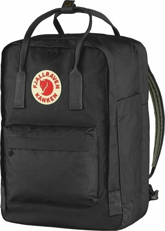 Lifestyle Backpack / Bag Fjällräven Kånken Laptop 15" Black 18 L Backpack