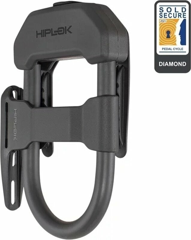 Zámok na bicykel Hiplok DXF D Lock Black