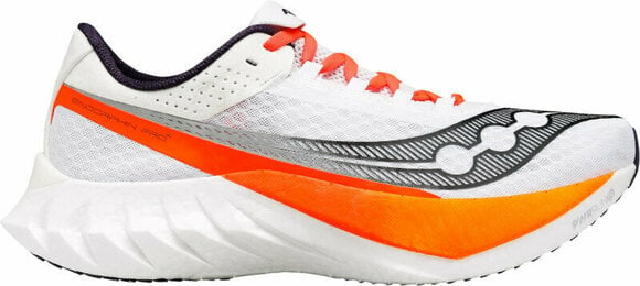 Road running shoes Saucony Endorphin Pro 4 Mens Shoes White/Black 40,5 Road running shoes - 1