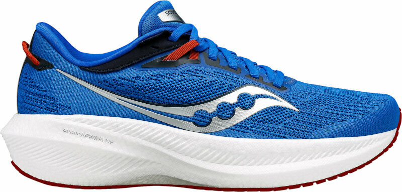 Road running shoes Saucony Triumph 21 Mens Shoes Cobalt/Silver 40 Road running shoes