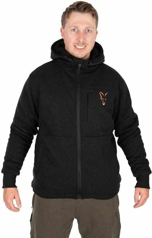 Sweatshirt Fox Sweatshirt Collection Sherpa Hoody Black/Orange L