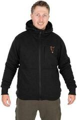 Mikina Fox Collection Sherpa Hoody Black/Orange