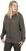 Sweatshirt Fox Sweatshirt Womens Zipped Hoodie Dusty Olive Marl/Mauve Fox L