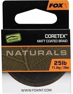 Vlasec, šnúra Fox Edges Naturals Coretex 25 lbs-11,3 kg 20 m