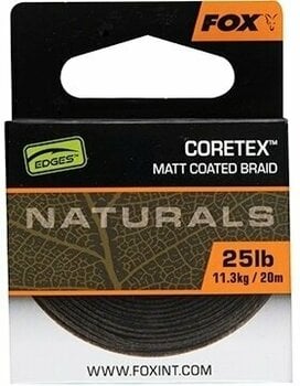 Fishing Line Fox Edges Naturals Coretex 25 lbs-11,3 kg 20 m Braid - 1