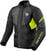 Casaco têxtil Rev'it! Jacket Duke H2O Black/Neon Yellow L Casaco têxtil