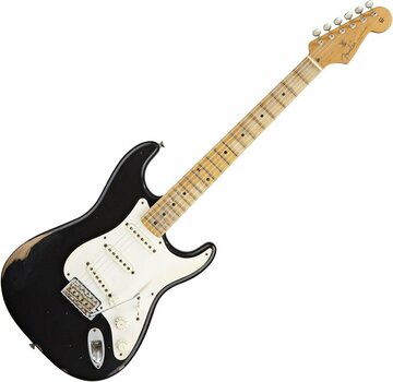 Guitare électrique Fender Road Worn 50's Stratocaster MN Black - 1