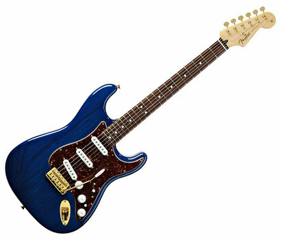 Guitare électrique Fender Deluxe Players Strat RW Saphire Blue Transparent - 1