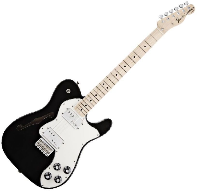 Fender Classic Player Tele Thinline Deluxe MN Black - Muziker