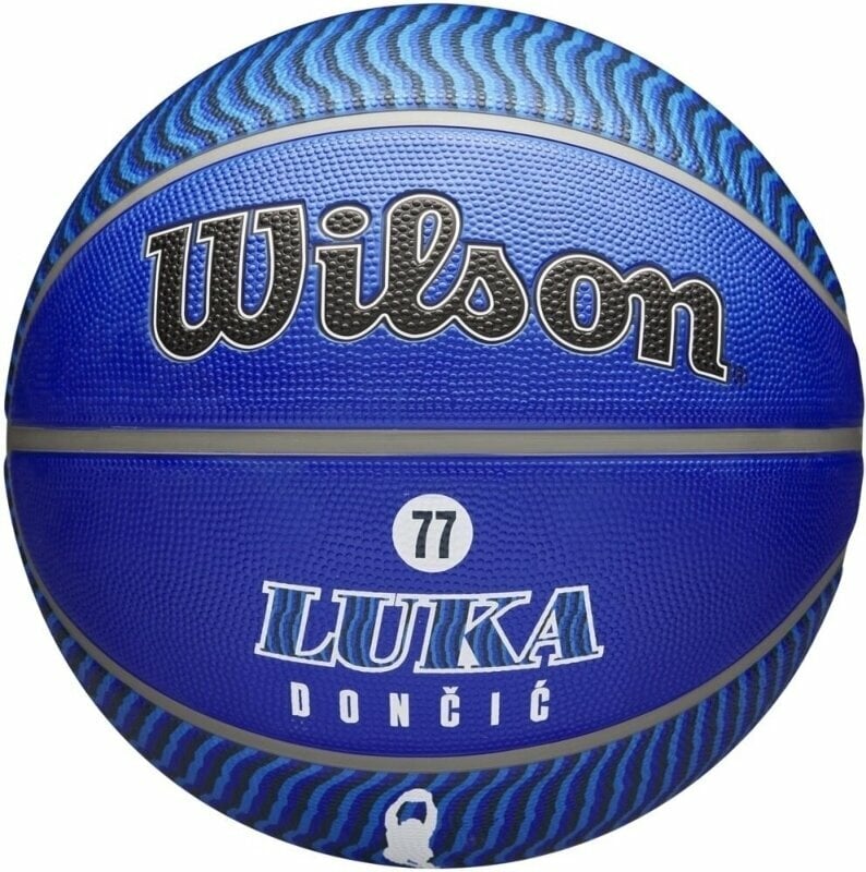 Wilson NBA Player Icon Outdoor Basketball 7 Blue unisex