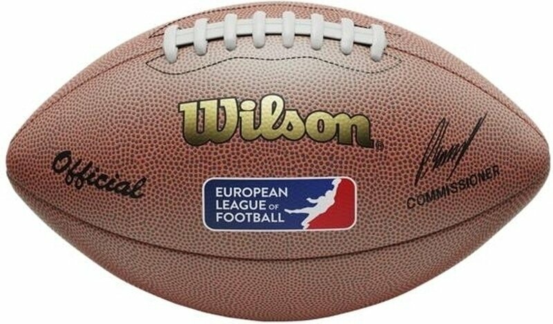 Americký fotbal Wilson European League Mini Replica Brown Americký fotbal