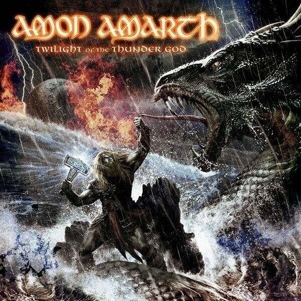 LP deska Amon Amarth - Twilight Of The Thunder God (Remastered) (Grey Blue Marbled) (LP)