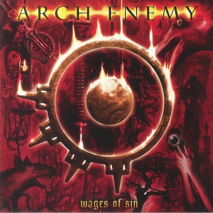 Vinyl Record Arch Enemy - Wages Of Sin (Reissue) (Red Transparent) (LP)