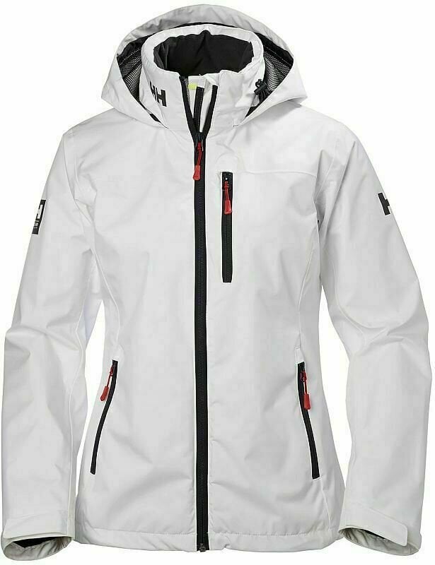 Jacket Helly Hansen Women's Crew Hooded Jacket White XL