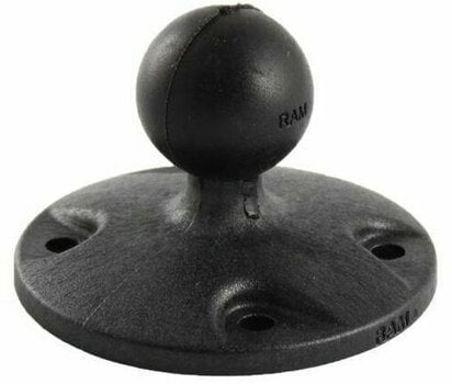 Titulaire de pêche Ram Mounts Composite Round Plate with Ball B Size - 1