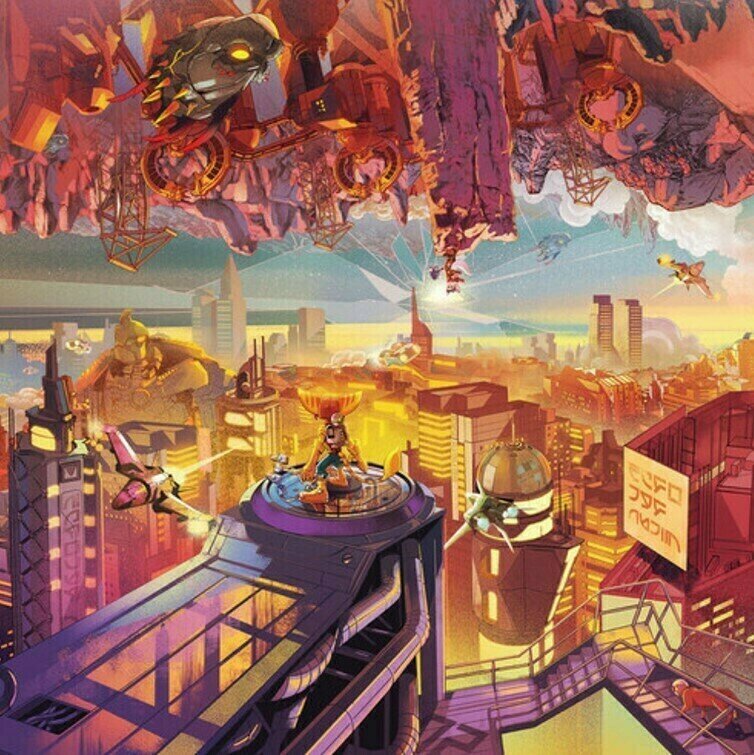Δίσκος LP Original Soundtrack - Ratchet & Clank: Rift Apart (Limited Edition) (Red & Pink Burst) (2 LP)